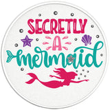 SECRETLY A MERMAID PEARL  WHITE CARBON FIBER TIRE COVER