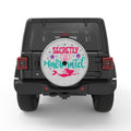 SECRETLY A MERMAID WHITE TIRE COVER