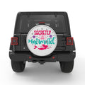 SECRETLY A MERMAID BLACK TIRE COVER