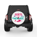 SECRETLY A MERMAID WHITE TIRE COVER