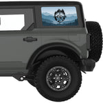 SEEK ADVENTURE LANDSCAPE COMPASS QUARTER WINDOW DECAL FITS 2021+ FORD BRONCO 4 DOOR HARD TOP