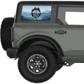 SEEK ADVENTURE LANDSCAPE COMPASS QUARTER WINDOW DECAL FITS 2021+ FORD BRONCO 4 DOOR HARD TOP