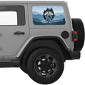 SEEK ADVENTURE LANDSCAPE COMPASS QUARTER WINDOW DECAL FITS 2018+ JEEP WRANGLER 4 DOOR HARD TOP JLU