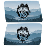 SEEK ADVENTURE LANDSCAPE COMPASS QUARTER WINDOW DRIVER & PASSENGER DECALS