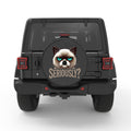 SERIOUSLY GRAMPY CAT BLACK CARBON FIBER TIRE COVER