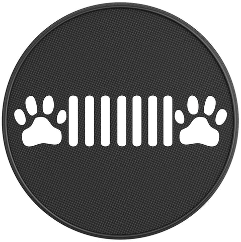 SEVEN SLOT PAWS PEARL  WHITE CARBON FIBER TIRE COVER