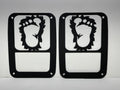 SASQUATCH FEET TAIL LIGHT COVER FOR JEEP WRANGLER JK