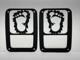 SASQUATCH FEET TAIL LIGHT COVER FOR JEEP WRANGLER JK