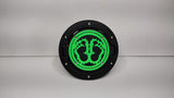 SASQUATCH FEET FUEL DOOR FOR JEEP WRANGLER in Neon Green Color