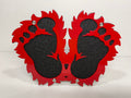 SASQUATCH FEET FOR ANY 2 INCH RECEIVER  in RED For Jeep Wrangler JL and JK and JT