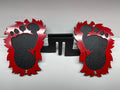 SASQUATCH FEET FOOT PEGS FOR JEEP WRANGLER AND JEEP GLADIATOR in Red Color