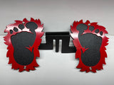 SASQUATCH FEET FOOT PEGS FOR JEEP WRANGLER AND JEEP GLADIATOR in Red Color