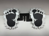 SASQUATCH FEET FOOT PEGS FOR JEEP WRANGLER AND JEEP GLADIATOR in White Color