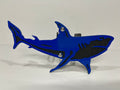 GREAT WHITE SHARK HITCH COVER FOR ANY 2 INCH RECEIVER in BLUE For Jeep Wrangler JL and JK and JT