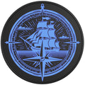 SHIP COMPASS BLACK TIRE COVER