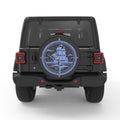 SHIP COMPASS PEARL  WHITE CARBON FIBER TIRE COVER