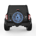 SHIP COMPASS BLACK TIRE COVER