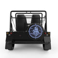 SHIP COMPASS BLACK TIRE COVER FOR MOKE
