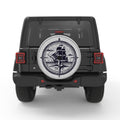 SHIP COMPASS WHITE TIRE COVER