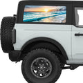 SHORE SUNSET QUARTER WINDOW DECAL FITS 2021+ FORD BRONCO 2 DOOR HARD TOP