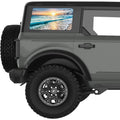 SHORE SUNSET QUARTER WINDOW DECAL FITS 2021+ FORD BRONCO 4 DOOR HARD TOP