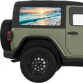 SHORE SUNSET QUARTER WINDOW DECAL FITS 2011-2018 JEEP WRANGLER 2 DOOR HARD TOP JK