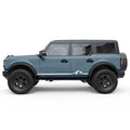 SIDE STRIPE MOUNTAINS SIDE GRAPHIC DECAL FITS 2021+ FORD BRONCO 4 DOOR