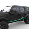 SIDE STRIPE MOUNTAINS BODY GRAPHIC DECAL FITS 2021+ FORD BRONCO 4 DOOR
