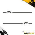 SIDE STRIPE MOUNTAINS SIDE GRAPHIC DRIVER & PASSENGER DECALS