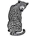 SITTING LEOPARD