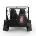 SKULL INDEPENDENCE DAY HAT BLACK CARBON FIBER TIRE COVER FOR MOKE