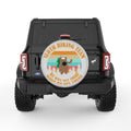 SLOTH HIKING TEAM SILVER CARBON FIBER TIRE COVER