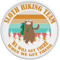 SLOTH HIKING TEAM WHITE TIRE COVER