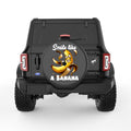 SMILE LIKE A BANANA BLACK CARBON FIBER TIRE COVER