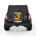 SMILE LIKE A BANANA BLACK TIRE COVER