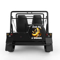 SMILE LIKE A BANANA BLACK TIRE COVER FOR MOKE