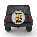 SMILE LIKE A BANANA WHITE TIRE COVER