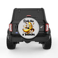 SMILE LIKE A BANANA SILVER CARBON FIBER TIRE COVER