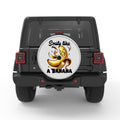 SMILE LIKE A BANANA SILVER CARBON FIBER TIRE COVER