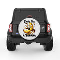 SMILE LIKE A BANANA PEARL  WHITE CARBON FIBER TIRE COVER
