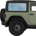 SNOWFALL QUARTER WINDOW DECAL FITS 2011-2018 JEEP WRANGLER 2 DOOR HARD TOP JK