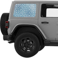 SNOWFALL QUARTER WINDOW DECAL FITS 2011-2018 JEEP WRANGLER 4 DOOR HARD TOP JKU