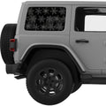 SNOWFLAKES QUARTER WINDOW DECAL FITS 2011-2018 JEEP WRANGLER 4 DOOR HARD TOP JKU