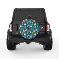 SNOWMEN AND TREES BUNDLE BLACK TIRE COVER
