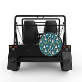 SNOWMEN AND TREES BUNDLE BLACK TIRE COVER FOR MOKE