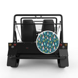 SNOWMEN AND TREES BUNDLE WHITE TIRE COVER FOR MOKE