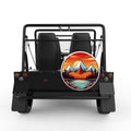 SNOW CAPPED MOUNTAINS LANDSCAPE WHITE TIRE COVER FOR MOKE