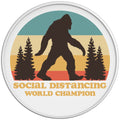 SOCIAL DISTANCING SASQUATCH WHITE TIRE COVER