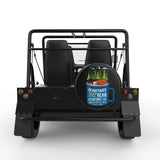 SOMETIMES THE BEAR EATS YOU BLACK TIRE COVER FOR MOKE