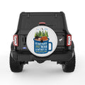 SOMETIMES THE BEAR EATS YOU PEARL  WHITE CARBON FIBER TIRE COVER